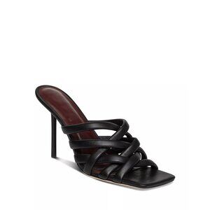 🆕STAUD Deepwater Square Toe Woven Strappy High Heel Sandal Shoes 8